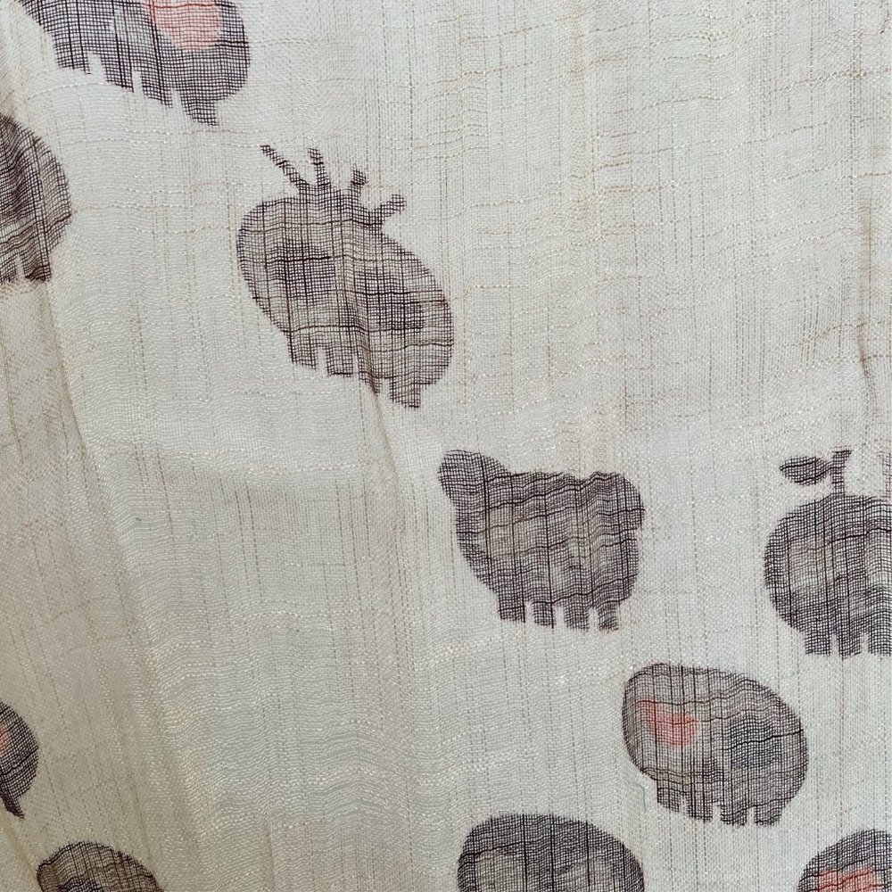 100% Linen Skull Scarf - Picture 9 of 10